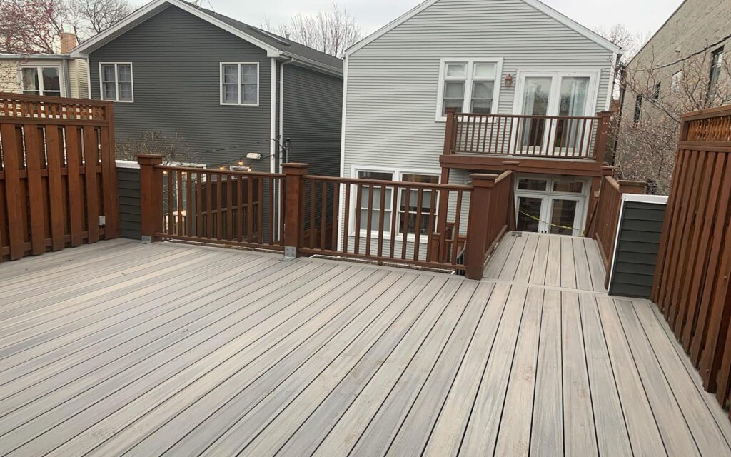 Composite deck installed by City Porches
